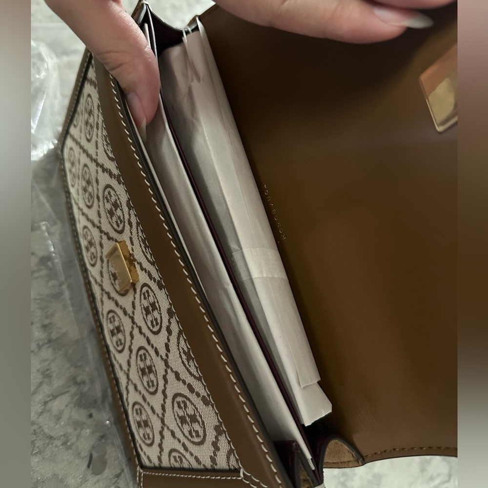 Tory Burch T Monogram Jacquard Shoulder Bag - Picture 3 of 6